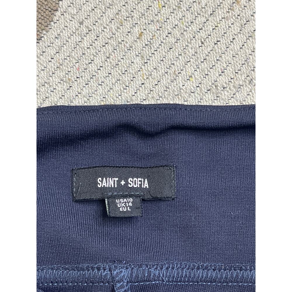 Saint + Sofia Pull On Straight Leg Full Length De… - image 3